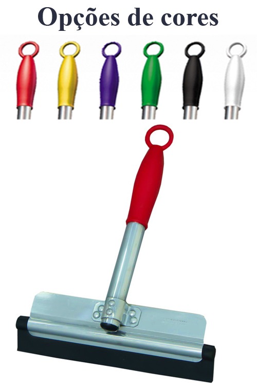 <B>CA 4525</B> - RODO INDUSTRIAL PARA BANCADA C/ BASE ALUMINIO 25cm, C/ CABO 26cm DE ALUMINIO C/ MANOPLA